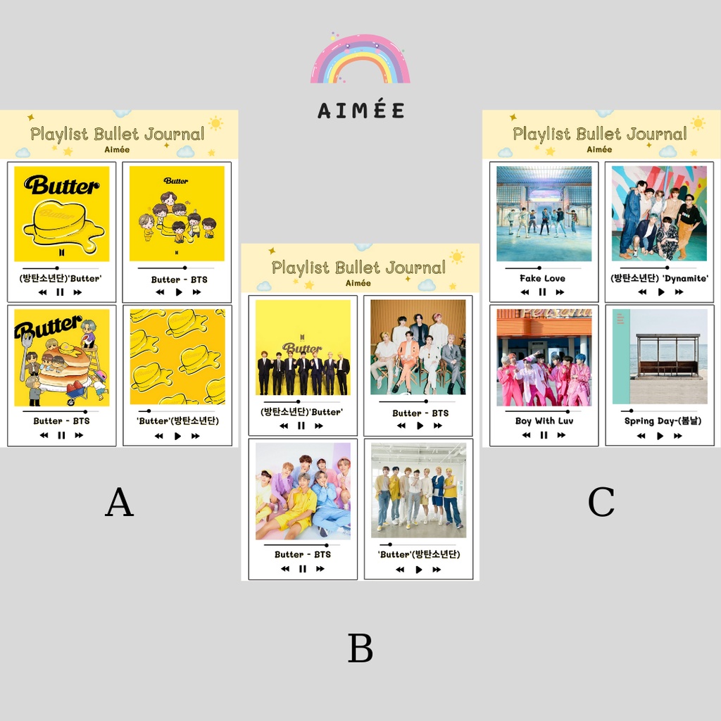 Sticker Nhãn Dán BTS  | Aimée