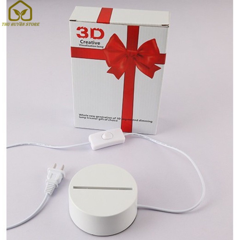 💗 HOT 💗  Đèn Ngủ 3D Kèm Đế Nhiều Hình Dáng Hiện Đại , 3 Chế Độ Sáng , Đèn Decor Phòng Ngủ , Đèn Trang Trí