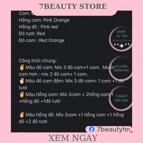 Mực Phun Xăm Hoa Đào - Mực Xăm Mày Môi Cao Cấp Hoa Tít Siêu Bám Màu Chính Hãng