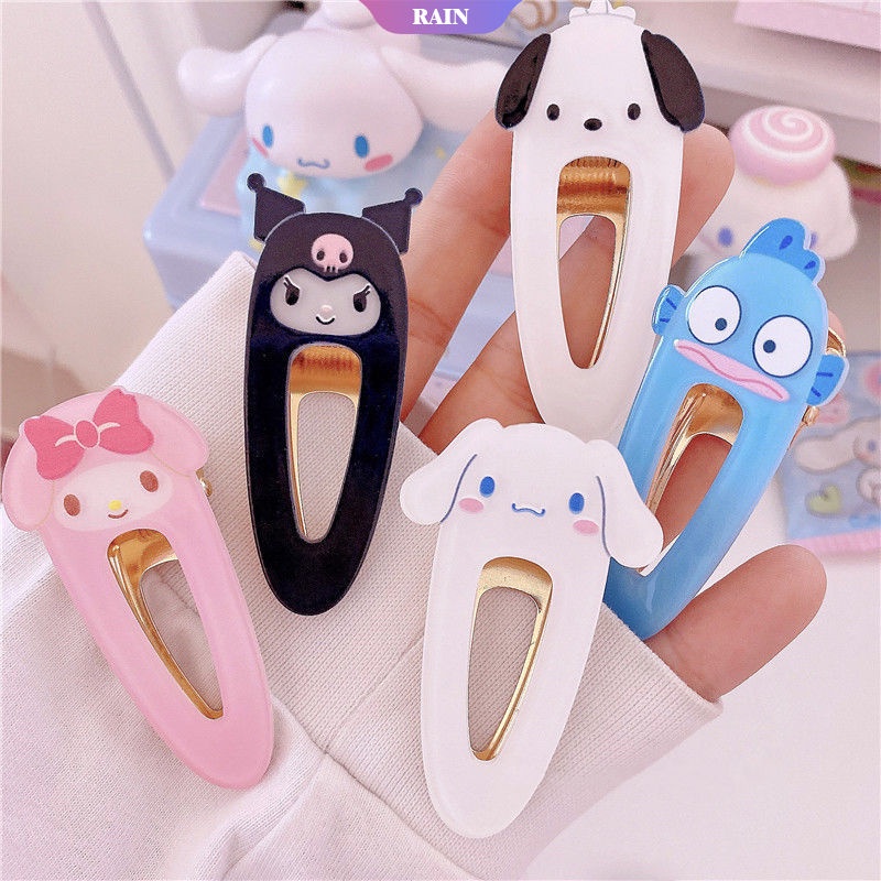 1 Kẹp Tóc Hình Melody Hello Kitty Cinnamoroll Kuromi Sanrio Đáng Yêu Cho Nữ