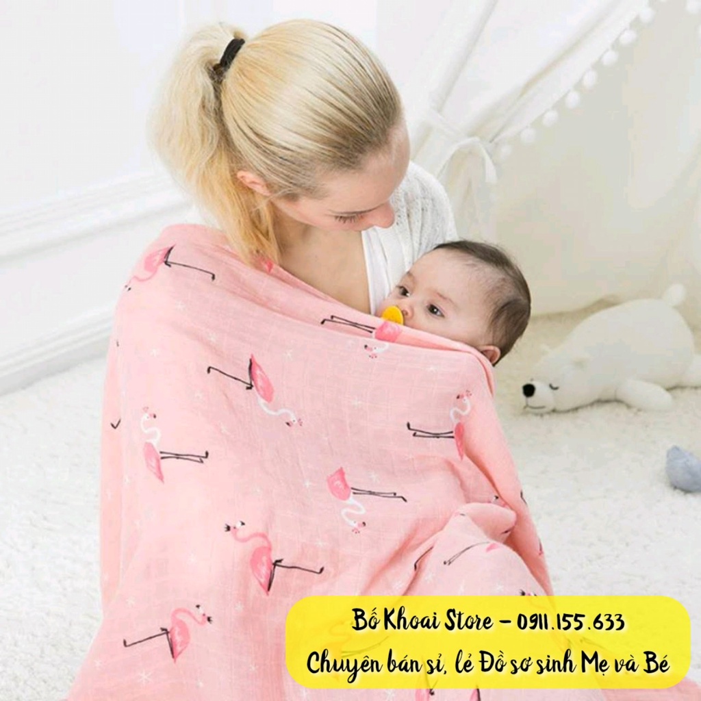 Khăn Aden sợi tre đa năng cho bé - Khăn tắm khăn quấn đa năng cho bé - Bố Khoai Store