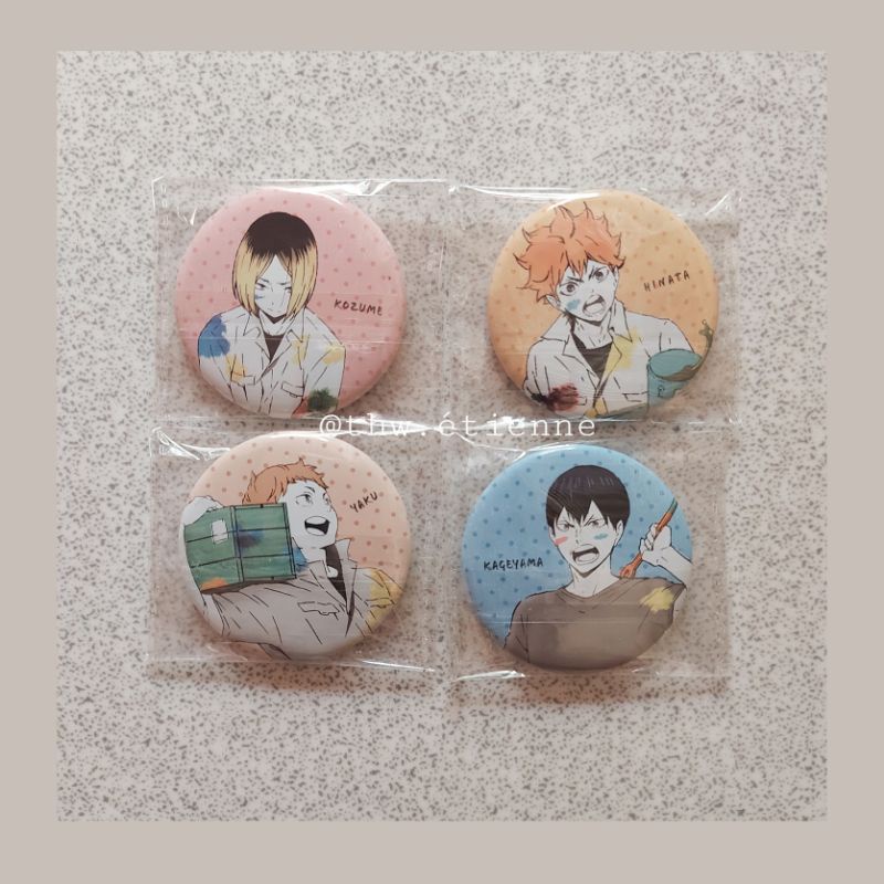 Huy hiệu nhân vật Haikyuu!! chính hãng (ver sơn)