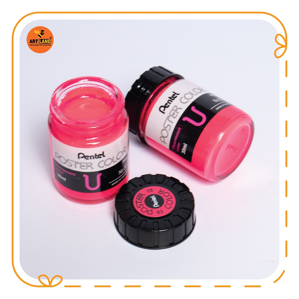 Màu vẽ Poster Pentel  hũ 30ml thủy tinh Đài Loan tuyệt vời ông mặt trời