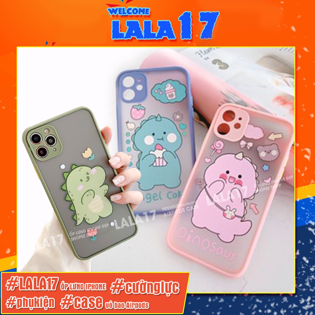 Ốp lưng iphone đẹp Basic in Hình Khủng long Cute BVC ip/6/6plus/6s/6splus/7/7plus/8/8plus/x/xs/11/12/pro/max/plus/promax
