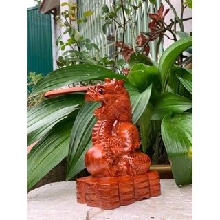 Tượng gỗ 12 con giáp Tuổi Thìn 20cm