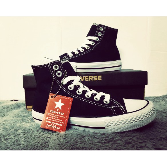 Giày thể thao classic all star đen cổ cao nam nữ, giày thể thao nam nữ đủ size 36-43 | BigBuy360 - bigbuy360.vn