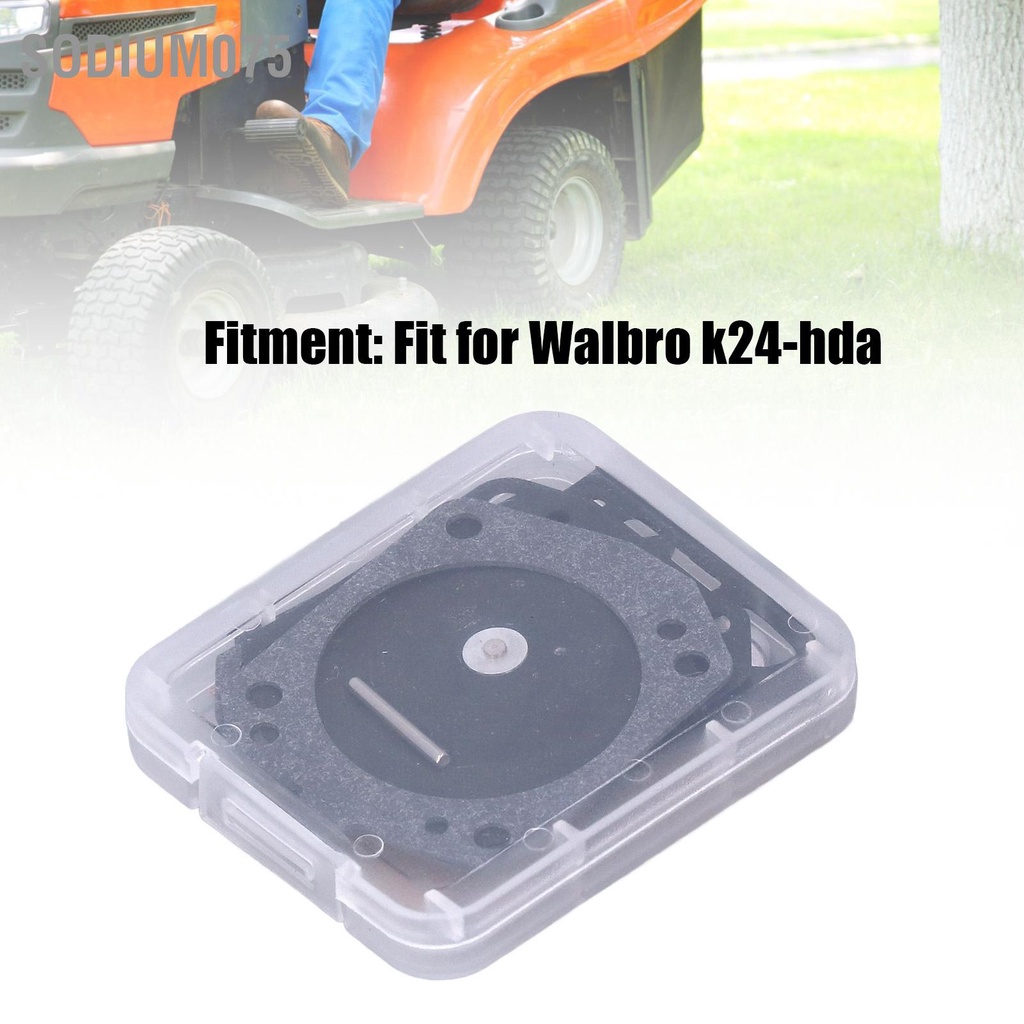 Sodium075 2 Bộ phụ kiện sửa chữa bộ chế hòa khí cắt cỏ làm vườn cho Walbro K24 ‑ hda