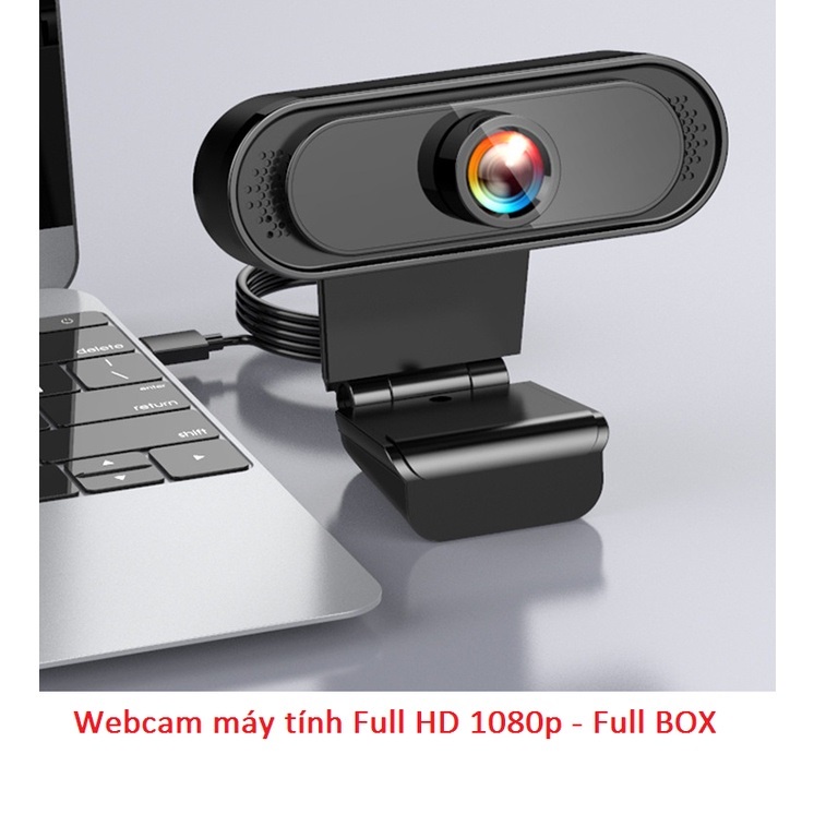 Webcam máy tính FullHD 1080p rõ nét - Webcam  có Mic dùng cho laptop, máy tính, pc, TV,- Rõ nét - Rõ nét - Chân Thực