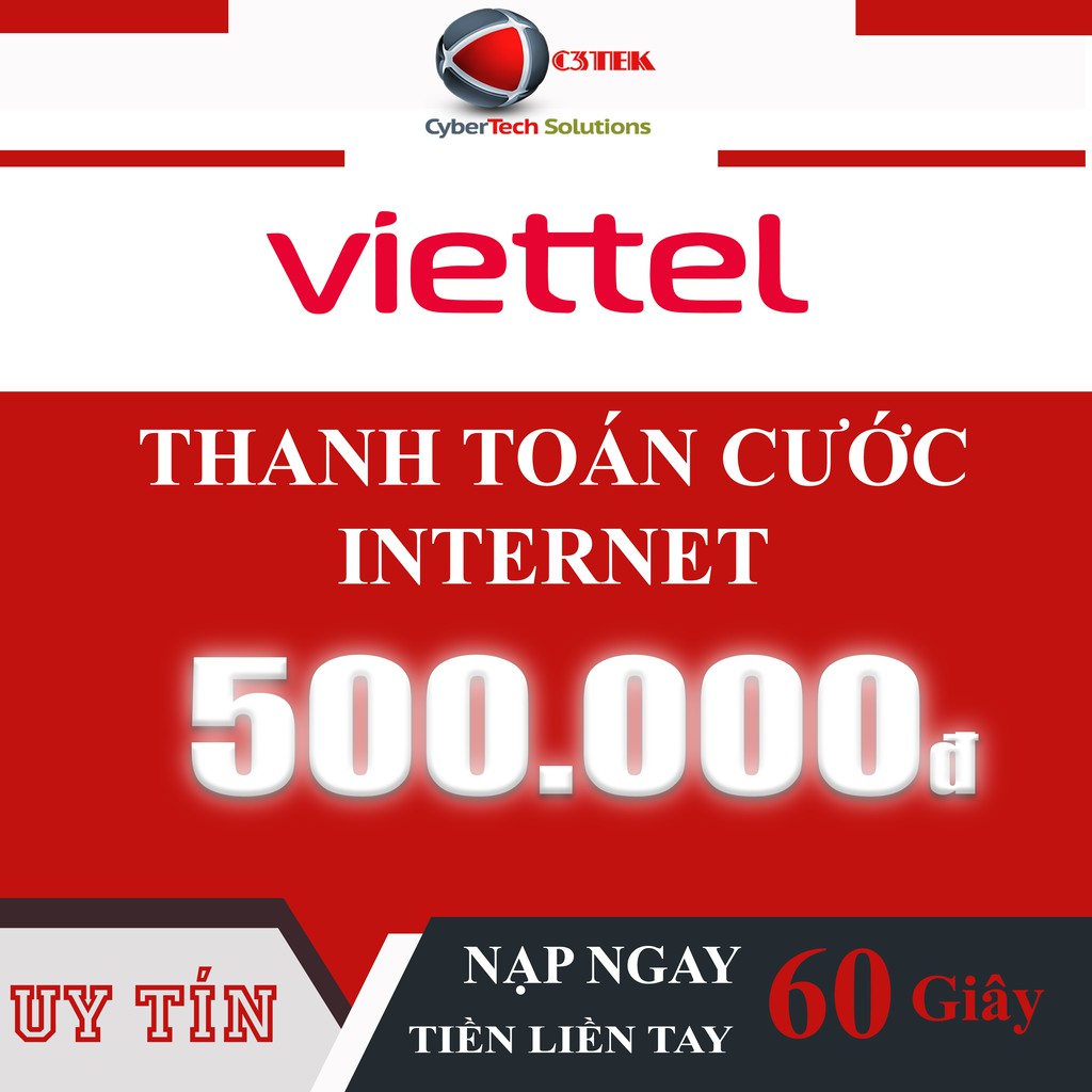 [INTERNET] Thẻ Nạp Viettel 500K - Shop C3TEK