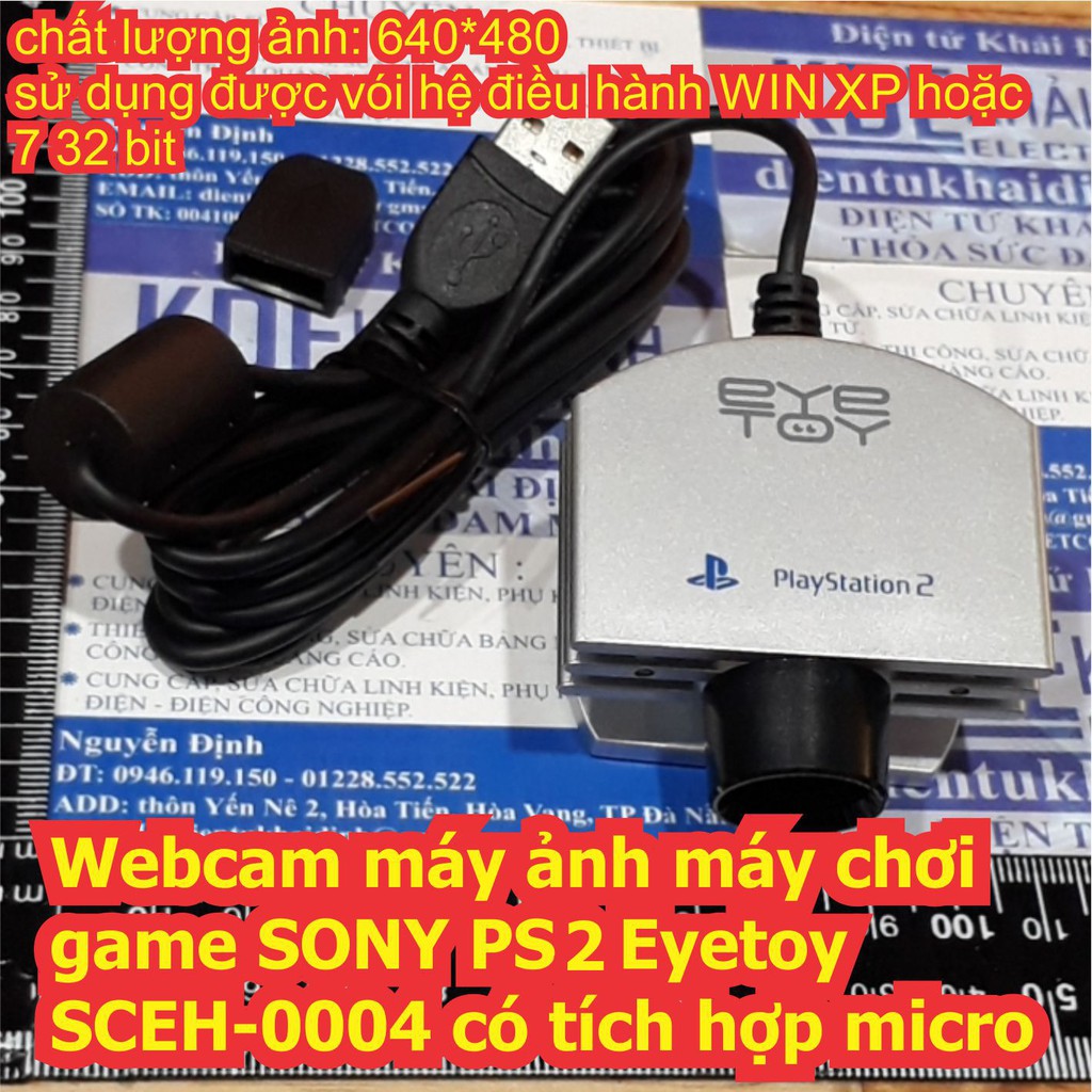 Webcam máy ảnh máy chơi game SONY PS2 Eyetoy SCEH-0004 có tích hợp micro kde6732