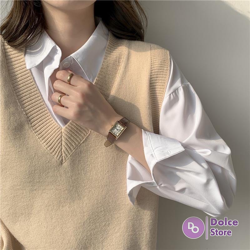 Áo gile len nữ cổ tim chất đẹp - Dolce | BigBuy360 - bigbuy360.vn