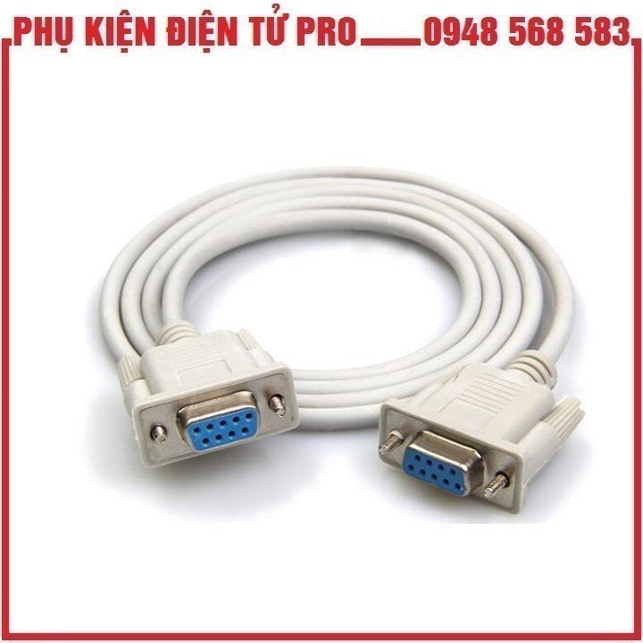 CÁP NỐI THẲNG COM RS232 9 CHÂN 9F/9F DÀI 1.5M