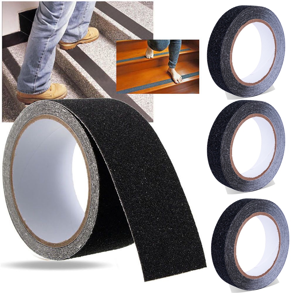 Cuộn 2.5CMx5M / Cuộn Băng Keo PVC Chống Trượt Chống Thấm Nước Chống Mài Mòn Dùng Trang Trí Cầu Thang / Phòng Tắm