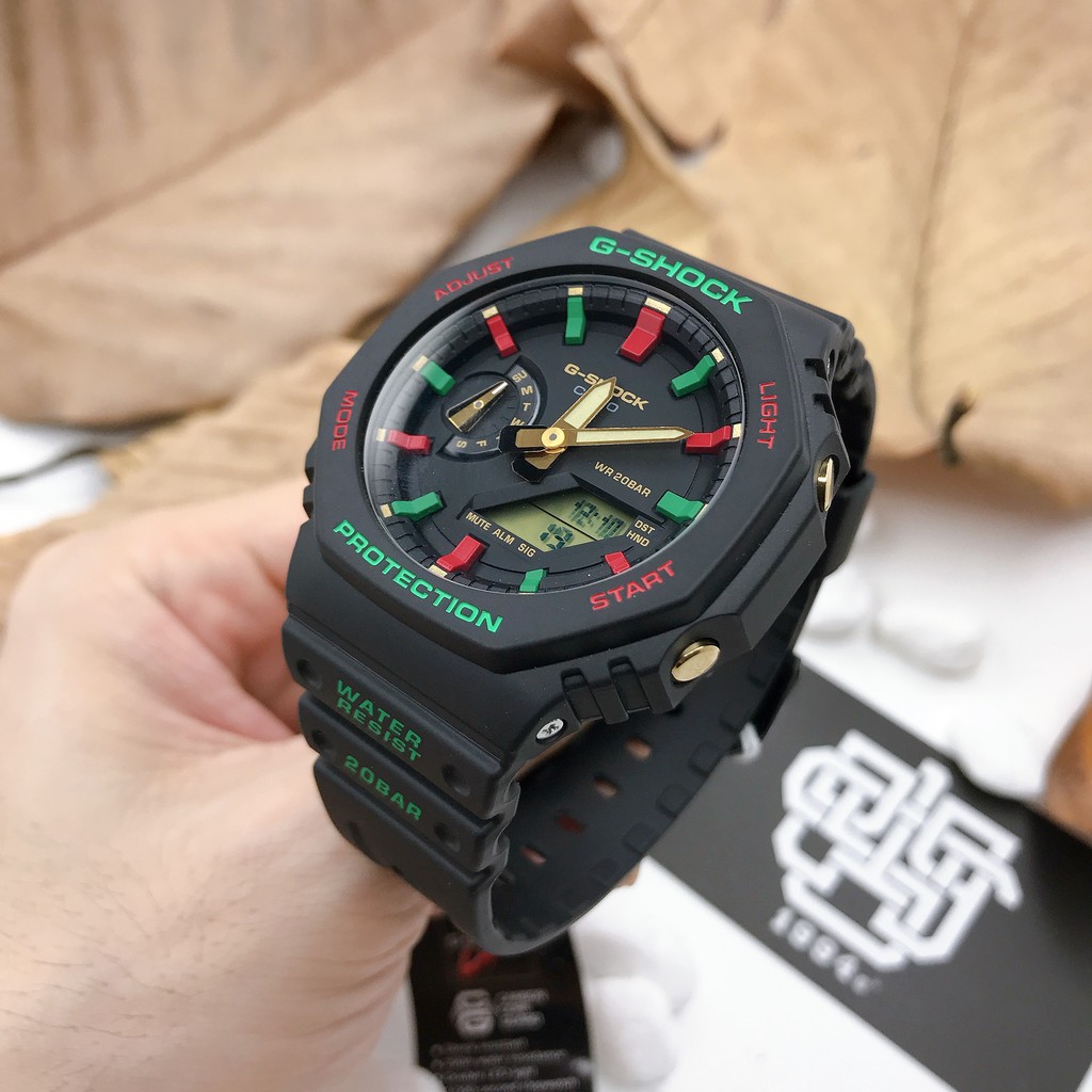 Đồng hồ nam Casio G-SHOCK GA-2100 / GA-2100TH-1A chống va đập chính hãng