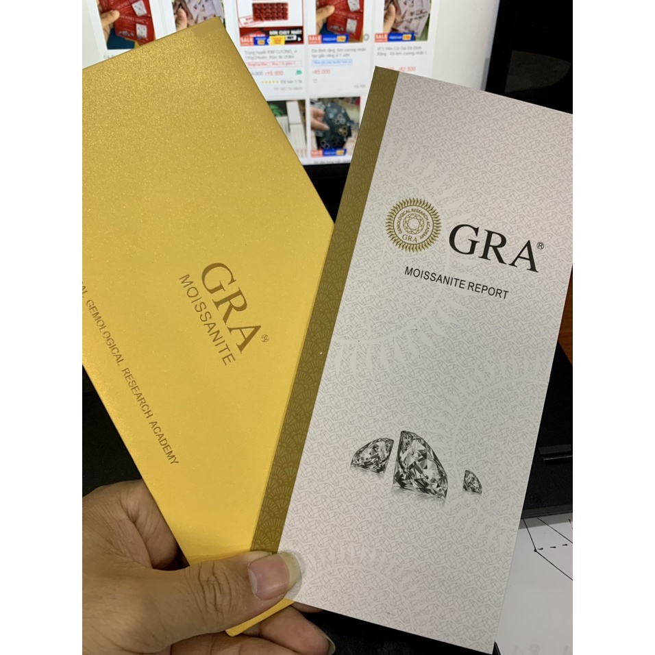 Kim cương nhân tạo  Moissanite cao cấp - Full Kiểm định