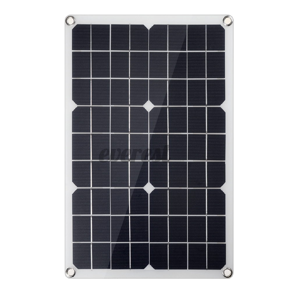 60W Semi-Flexible Solar Panel With 30A Solar Charger Controller Waterproof High Efficiency USB Monocrystalline Solar Power Kit for Home/Outdoor | BigBuy360 - bigbuy360.vn