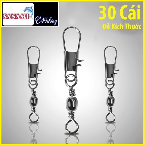 Khóa Link Câu Cá Chữ B Vừa 20 chiếc - Sanami Fishing