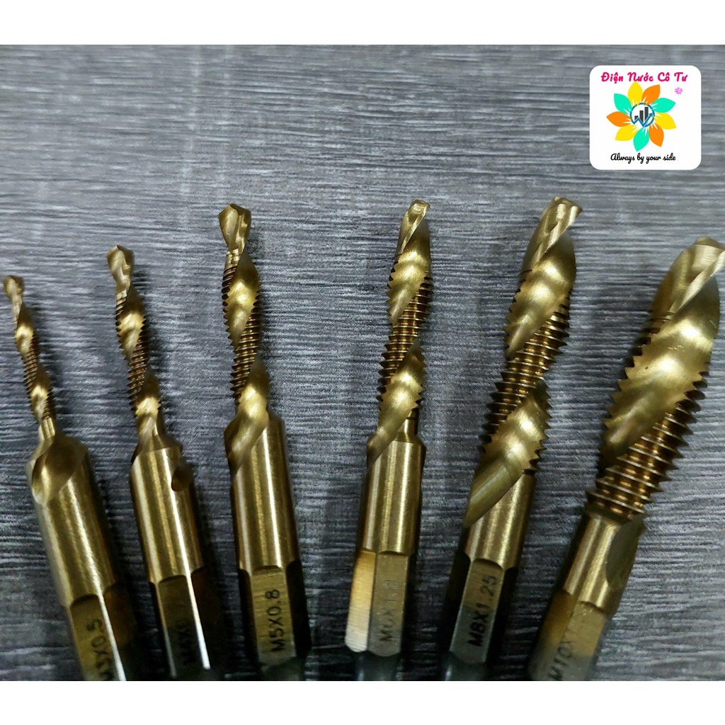 Bộ 6 Mũi Khoan Taro tạo Ren cực nhanh cao cấp Kingtools từ M3 - M10