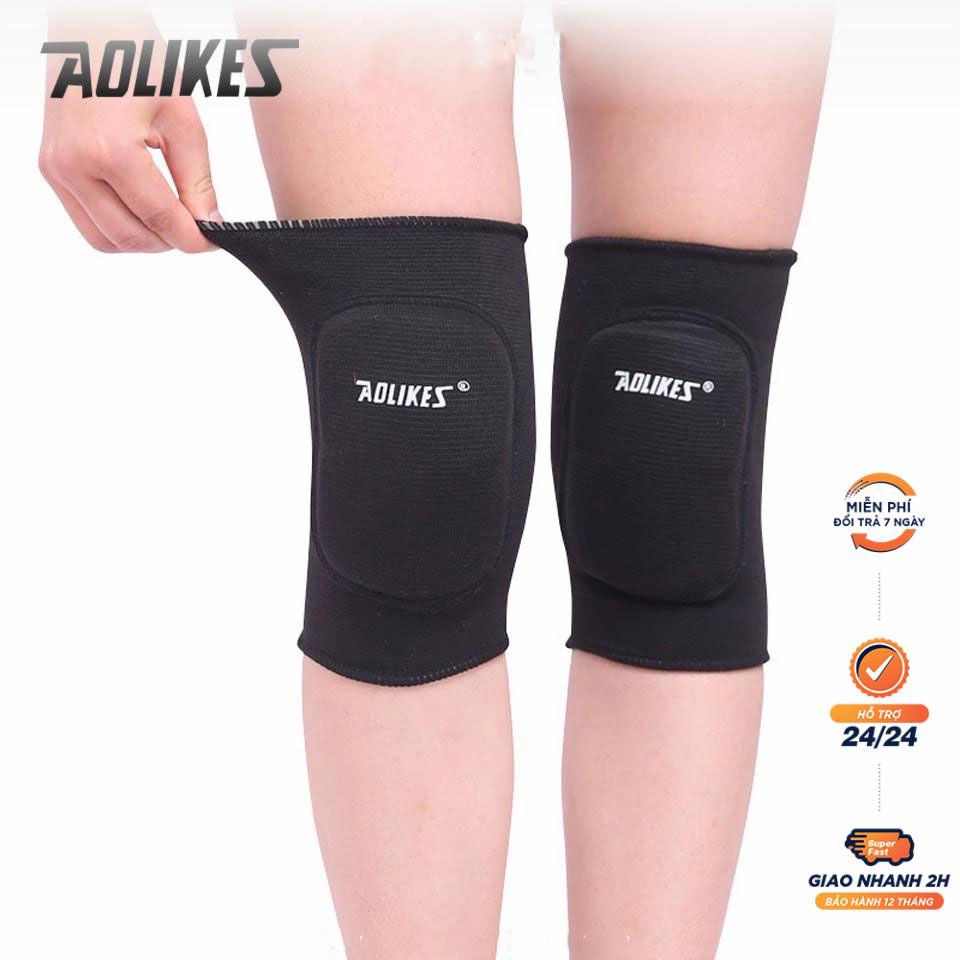 Đai cuốn bảo vệ đầu gối có đệm chơi thể thao Aolikes (1 đôi)