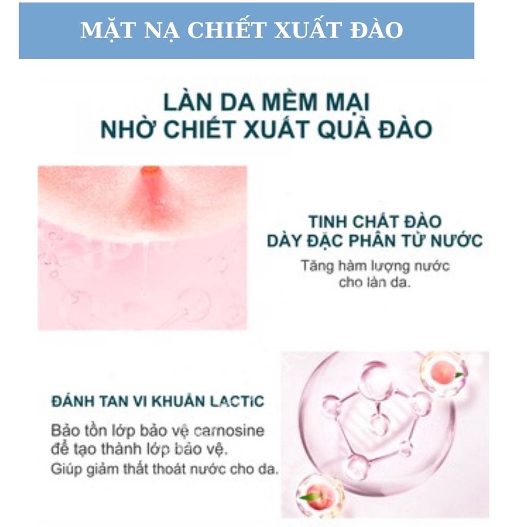 MẶT NẠ QUẢ ĐÀO DƯỠNG ẨM SÁNG DA BEILINGMEI NỘI ĐỊA TRUNG