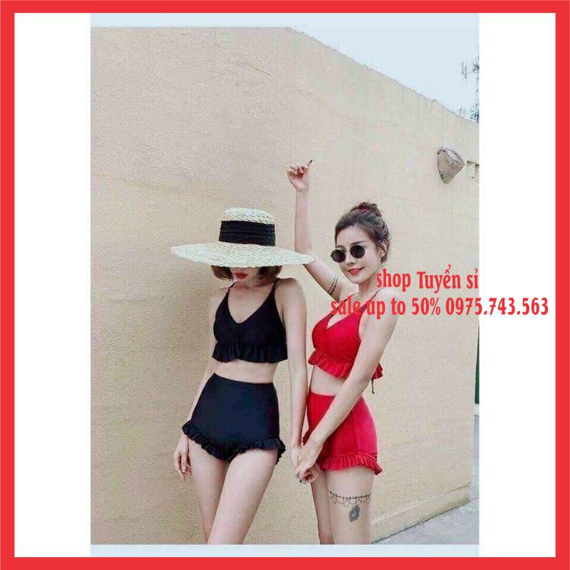 Bộ Đồ Bơi Đi Biển Bánh Bèo Tiểu Thư VINTAGE♥️ Bikini Hai Mảnh HÀNG LUÔN CÓ SẴN TẠI SHOP | BigBuy360 - bigbuy360.vn