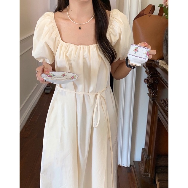 Váy Liền Cột Dây Eo