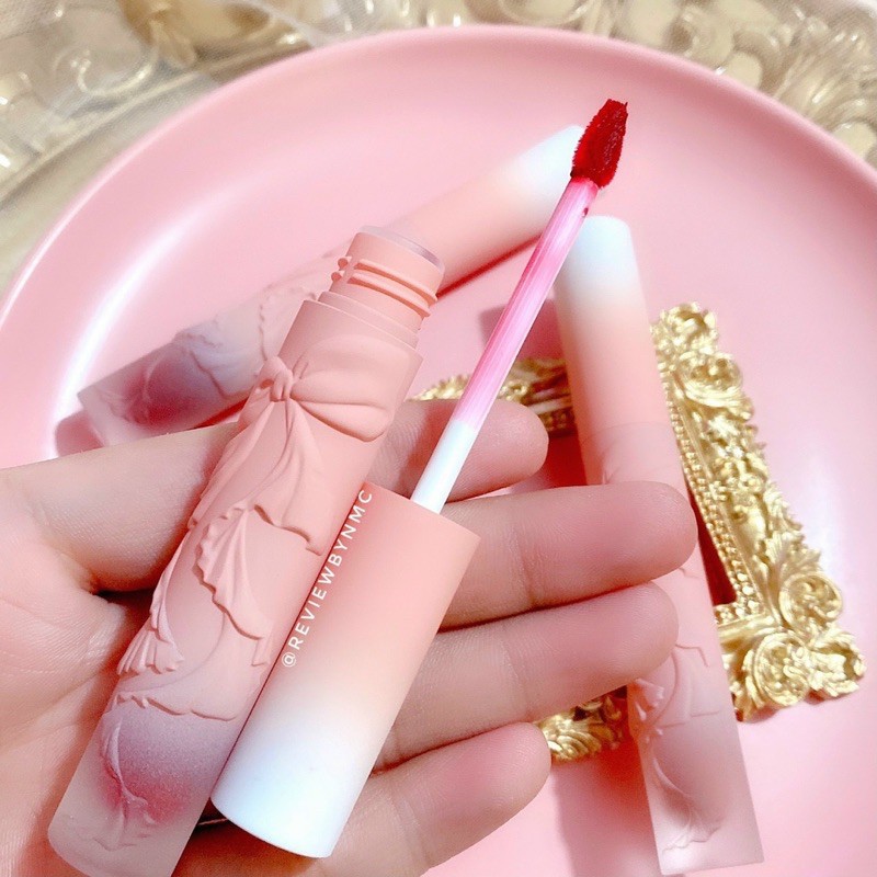 Son Kem Lì Mịn Môi GOGOTALES Pink Nơ Khắc Nổi Siêu Xinh GT218 | BigBuy360 - bigbuy360.vn