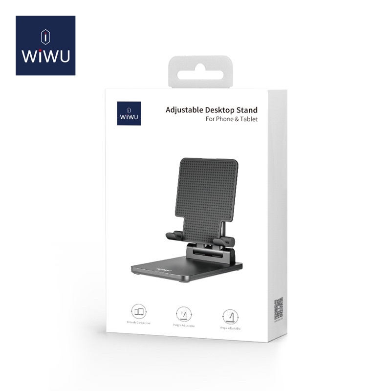 Stand/Giá Đỡ Kê Điện Thoại, Máy Tính Bảng, iPhone, iPad WIWU Nhôm Tĩnh Điện Bền Màu, Có Thể Gấp Gọn