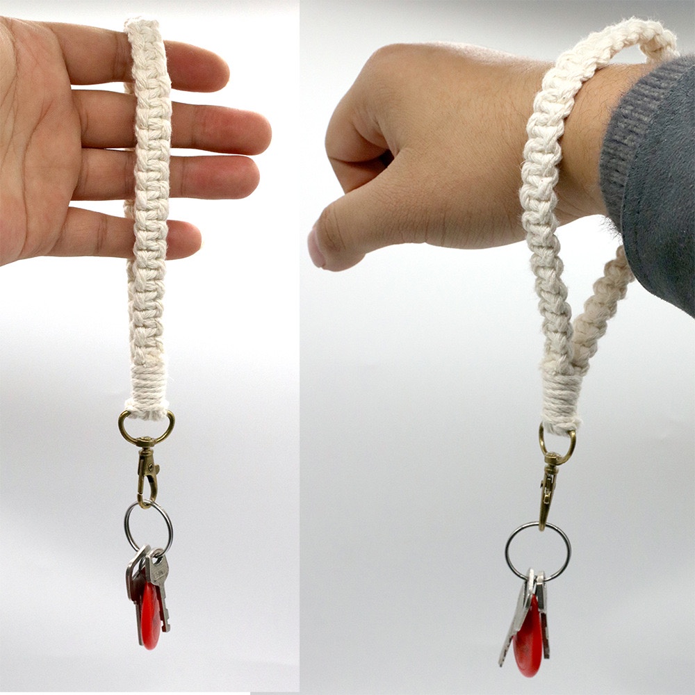 Móc khoá thắt dây macrame