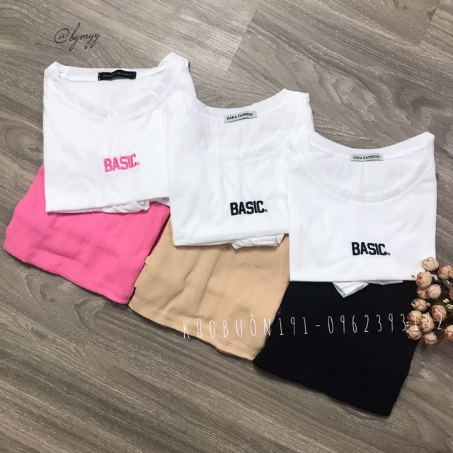 Set Áo Croptop Thêu Basic + Chân Váy A Ngắn  - SD06