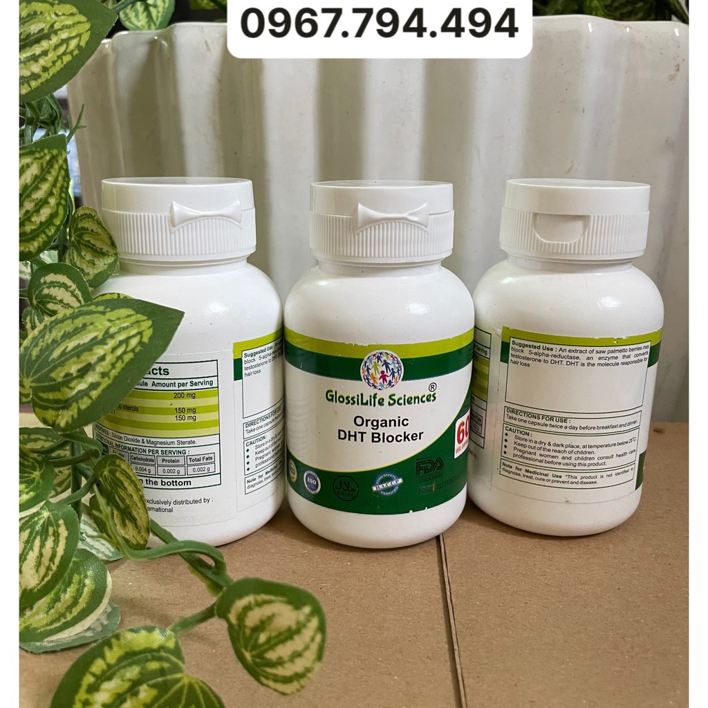 DHT Blocker organic - giảm nhờn da đầu - mọc tóc - ngăn rụng