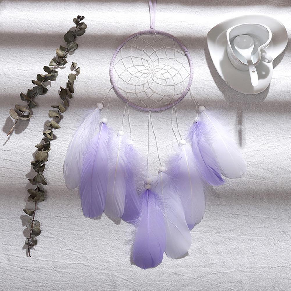 HN Sweet Dream Handmade Dream Catcher Quà tặng với đèn LED Dreamcatcher Mặt dây chuyền Sáng tạo Chuông gió rỗng