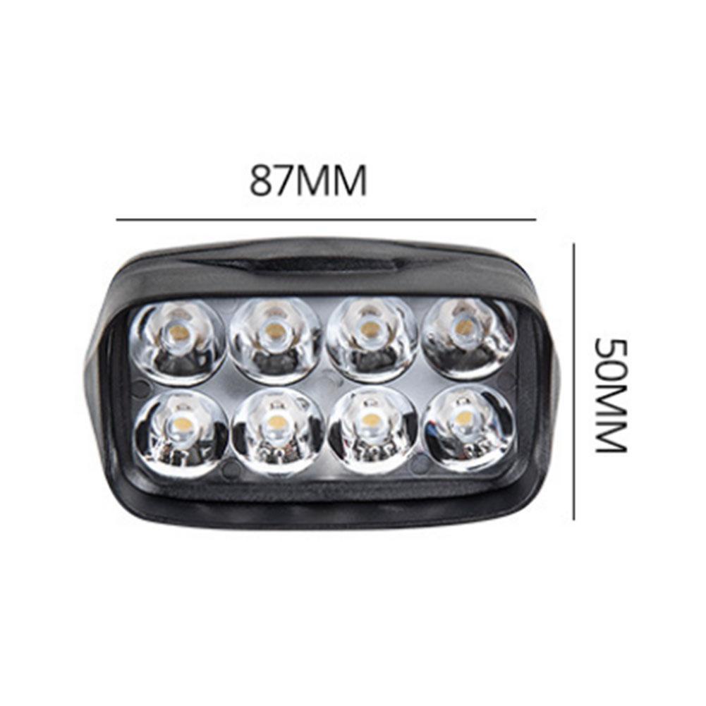 1 Đèn Pha Mtc8 LED 8 Bóng 12V 12W Siêu Sáng Chống Thấm Nước Dành Cho Xe Mô Tô