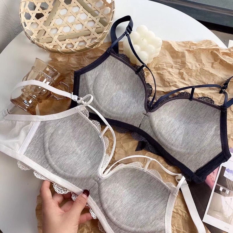 Áo Lót Nữ Đệm Mỏng Chất Ren Không Gọng Sexy Gợi Cảm Siêu Nâng Ngực Vừa Mã 5508
