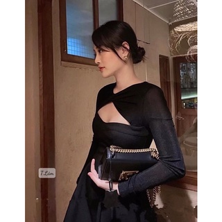 Váy xoè bồng bềnh dáng dài