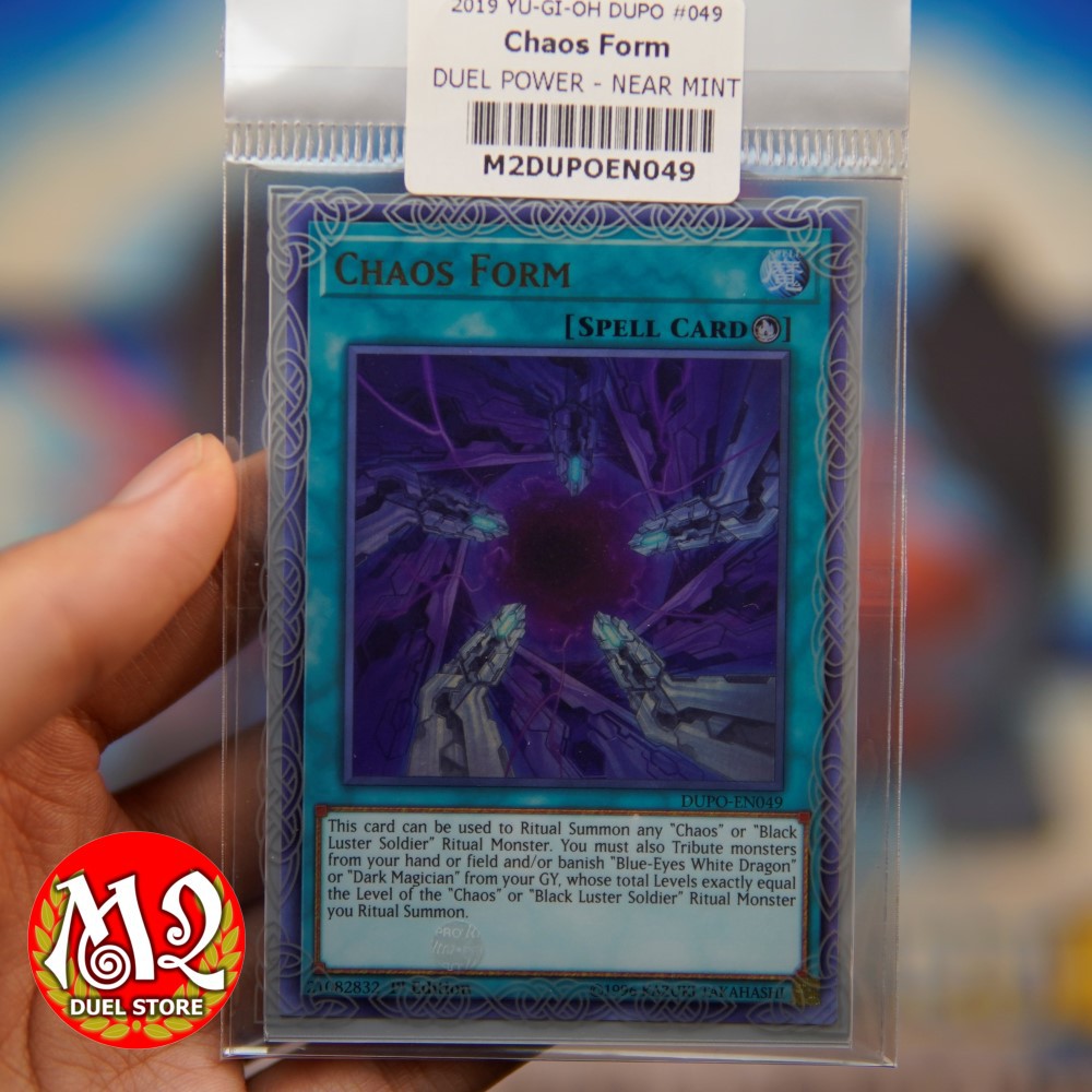 Thẻ bài Yugioh DUPO-EN049 - Chaos Form Ultra Rare - Dùng để triệu hồi quái thú Chaos - Bảo quản M2SCCQ-LITE