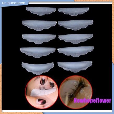 Set 5 cặp đệm silicone hỗ trợ uốn cong lông mi 3D tiện dụng
