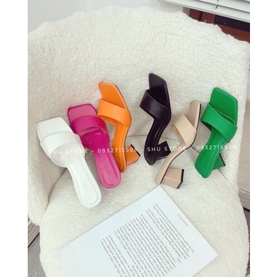 GUỐC NỮ THỜI TRANG XINH XẮN GÓT KIỂU LẠ QUAI NGANG SHU STORE