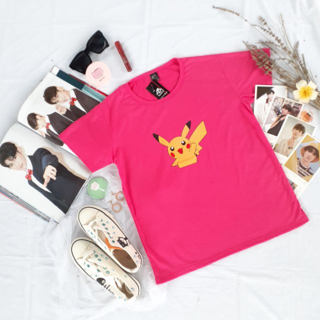 Áo Phông Unisex Pikachu Xinh Xắn Hàng Mới Xu Hướng Hè 2020 | BigBuy360 - bigbuy360.vn