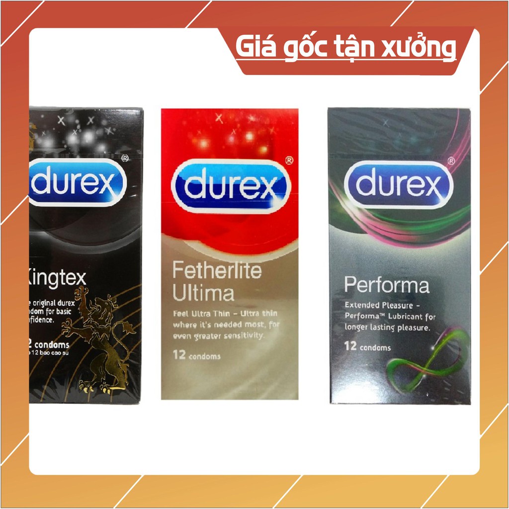 Bộ sản phẩm trải nghiệm bao cao su Durex 99k : 3 hộp 36 cái + tặng kèm 1 vòng đeo DV