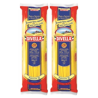 Combo 2 gói mì sợi dẹt fettuccine divella italia 500g x 2