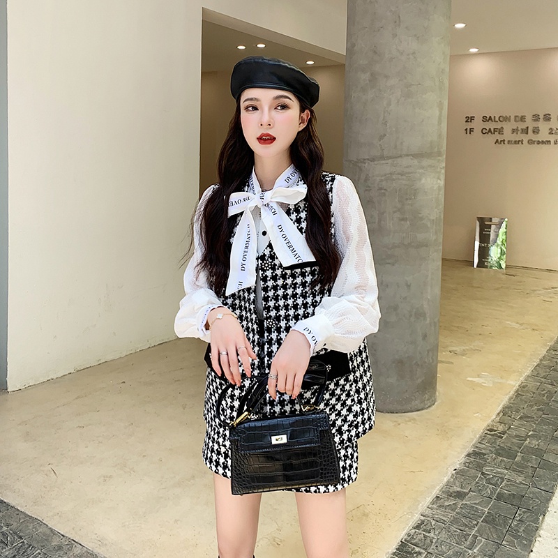 Set dạ nữ tiểu thư mùa đông sang chảnh hàng quảng châu cao cấp SDT7 | BigBuy360 - bigbuy360.vn