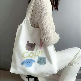 Túi đeo vai (VẢI BỐ COTTON MỀM - QUAI LIỀN) TT187 COLOR