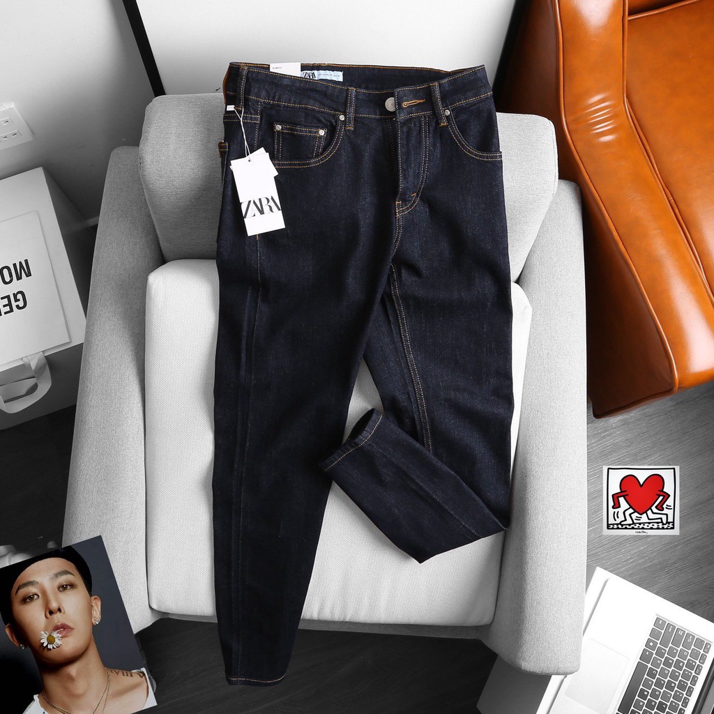 Quần Jean Nam Zara, Dáng Basic Chuẩn Form Châu Á, Chất Vãi Jean Co Giãn, Vận Động Thỏa Mái, Bền Màu Không Phai.