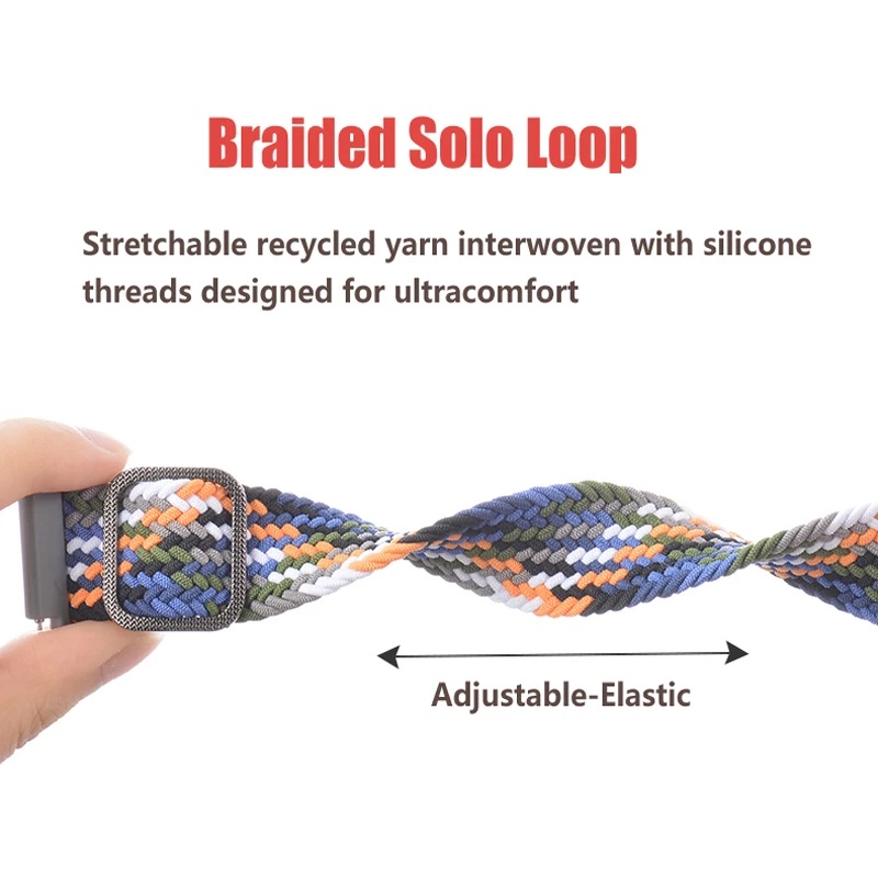 Dây Đeo Nylon 20Mm Cho Huami Amazfit Bip U Pro GTS 3 Bip S Lite GTS 2 Mini GTR 42mm