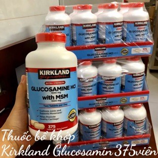 [Date 7/2026] VIên uống Glucosam Kirkland 375 viên màu vàng, Mỹ