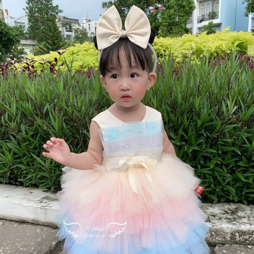Váy Công Chúa Trắng Xinh Dự Tiệc Giá Rẻ Cho Bé Gái Váy Phồng Công Chúa -Mẹ BốngPrincess dress
