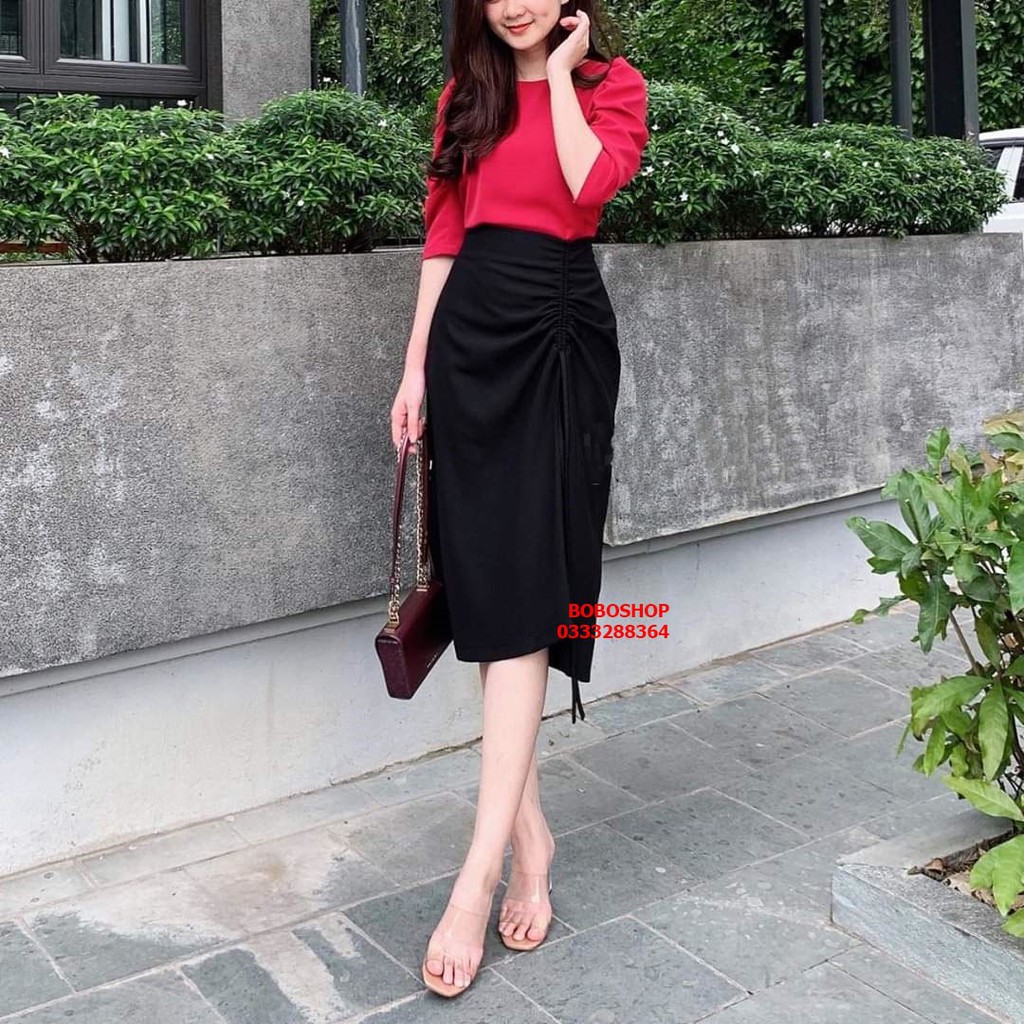 chân váy chữ A dây rút suông dài 💖FREESHIP💖 | BigBuy360 - bigbuy360.vn