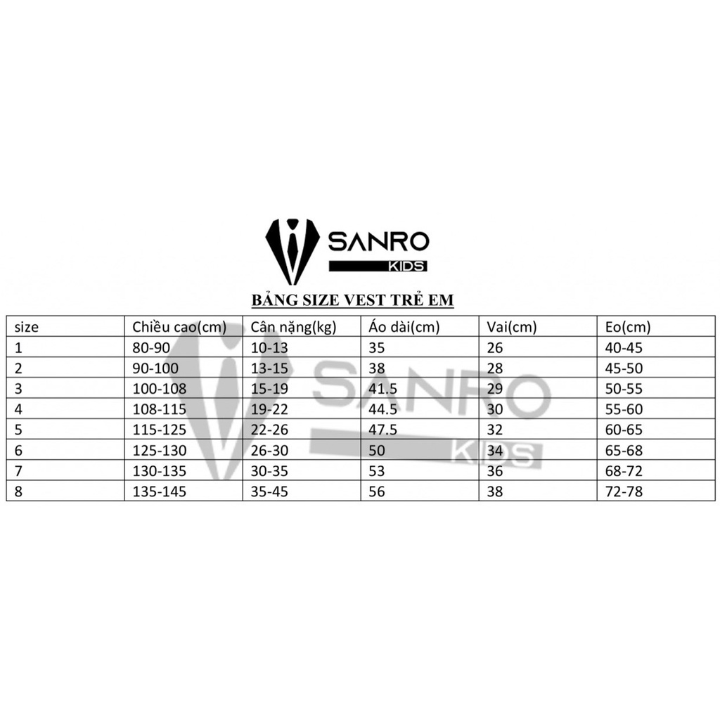 Bộ vest bé trai thiết kế màu đen 4 cúc