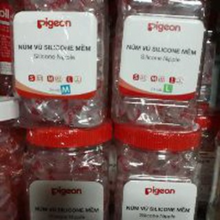 núm vú silicon pigeon SIZE M